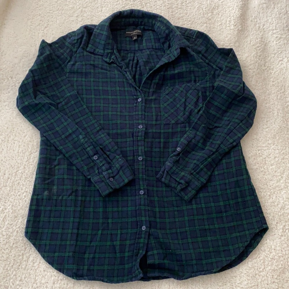 Banana Republic boyfriend flannel shirt